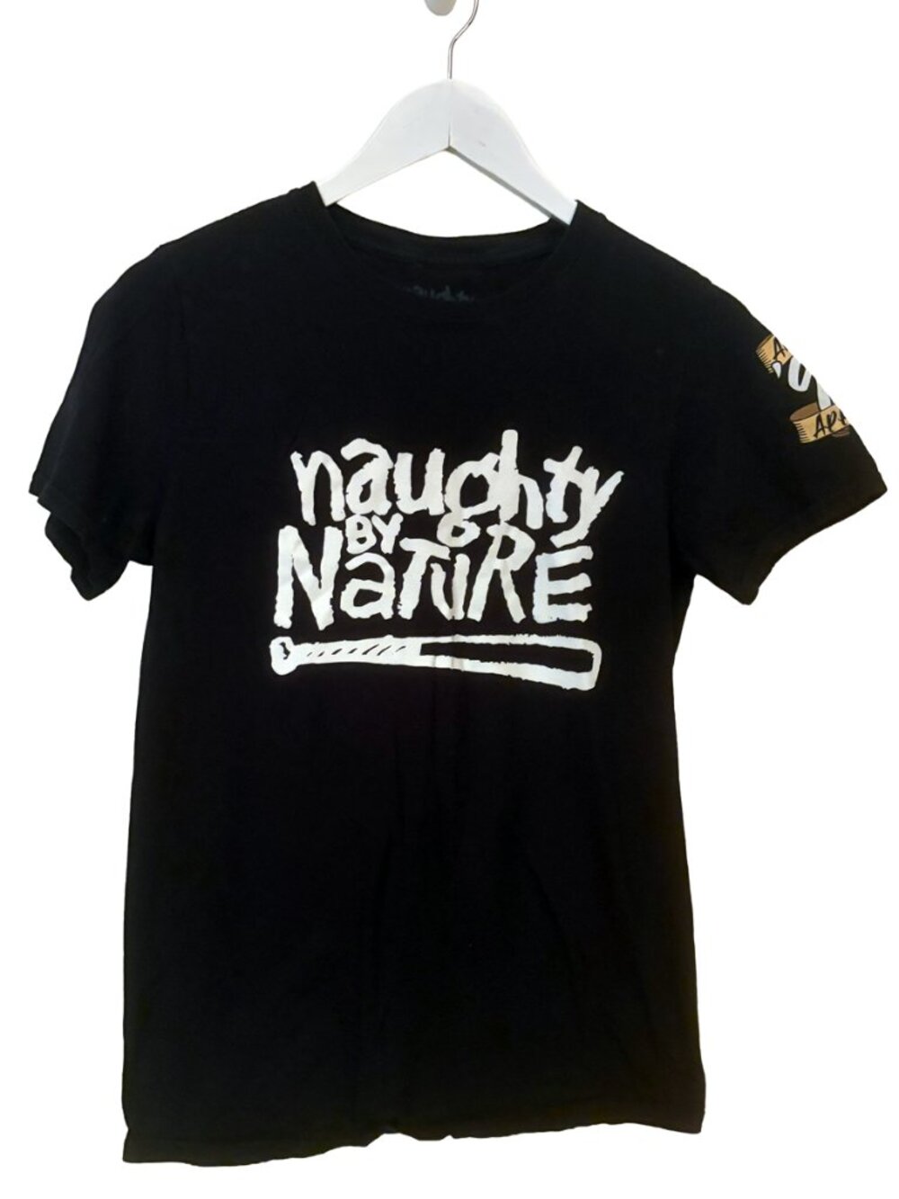 Naughty by Nature T-Shirt Authentic Apparel ’91 on Sleeve Hip Hop Tee